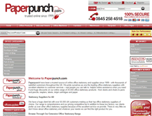 Tablet Screenshot of paperpunchplus.com